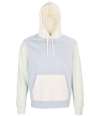 03818 Unisex Collins Organic Contrast Hoodie creamy blue colour image